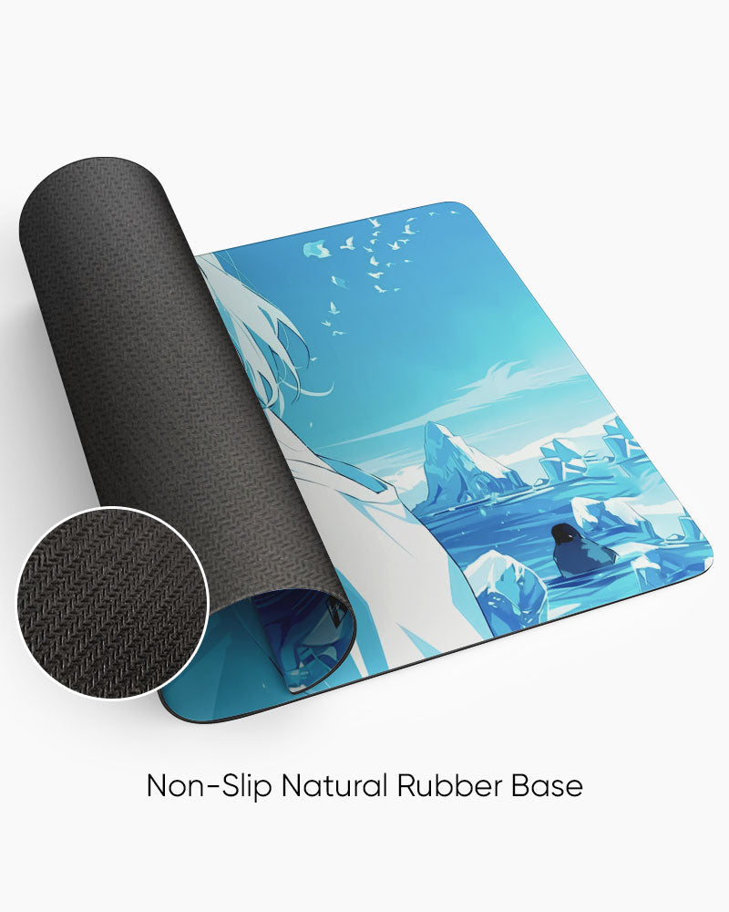 Arctic Serenity Anime & Penguin Deskmat