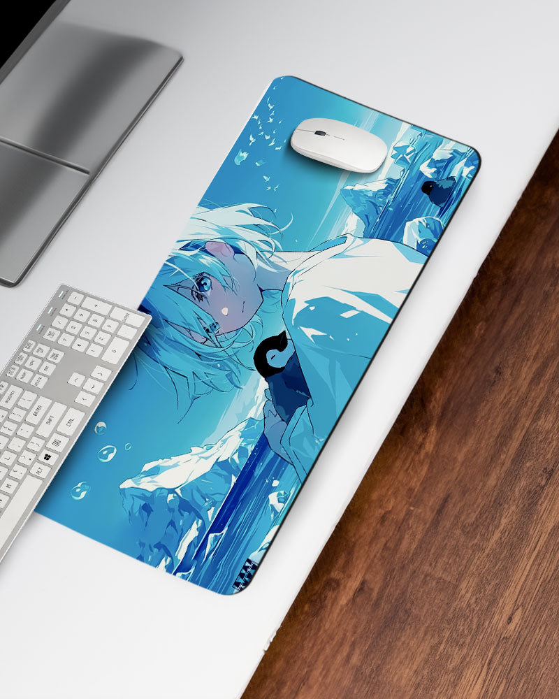 Arctic Serenity Anime & Penguin Deskmat