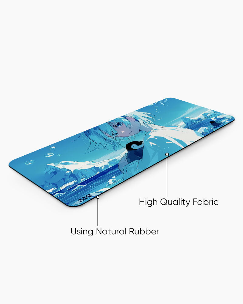Arctic Serenity Anime & Penguin Deskmat