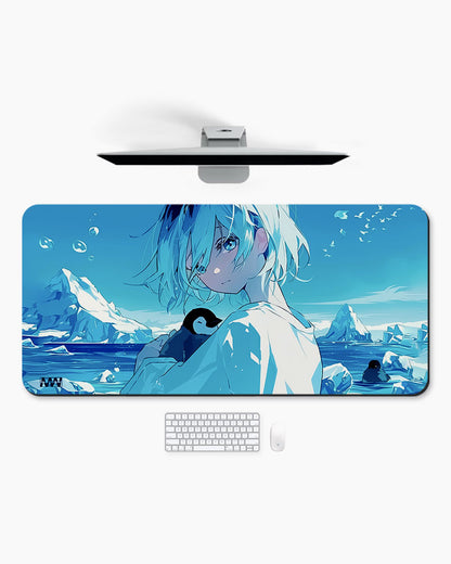 Arctic Serenity Anime & Penguin Deskmat