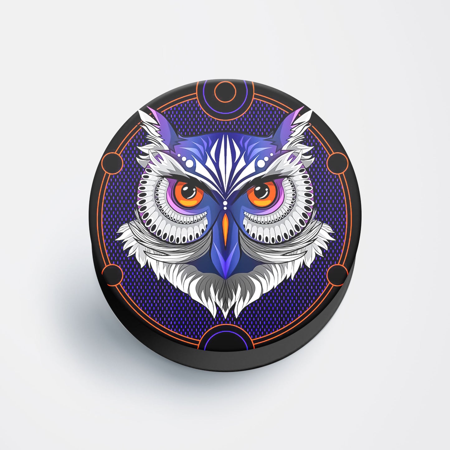 Artistic Owl Flat Pop Holder