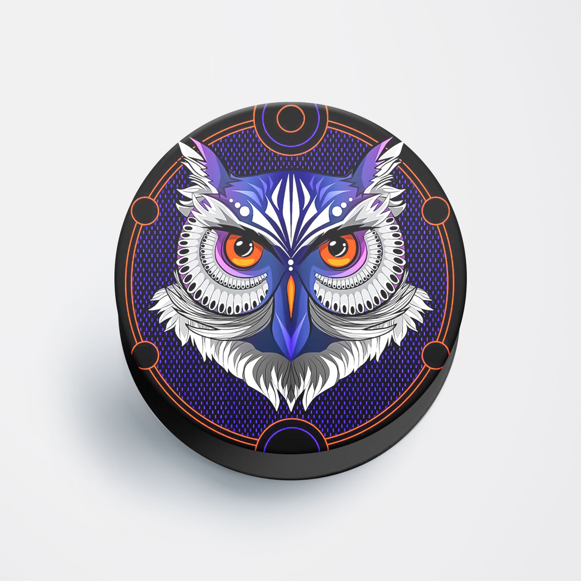 Artistic Owl Flat Pop Holder