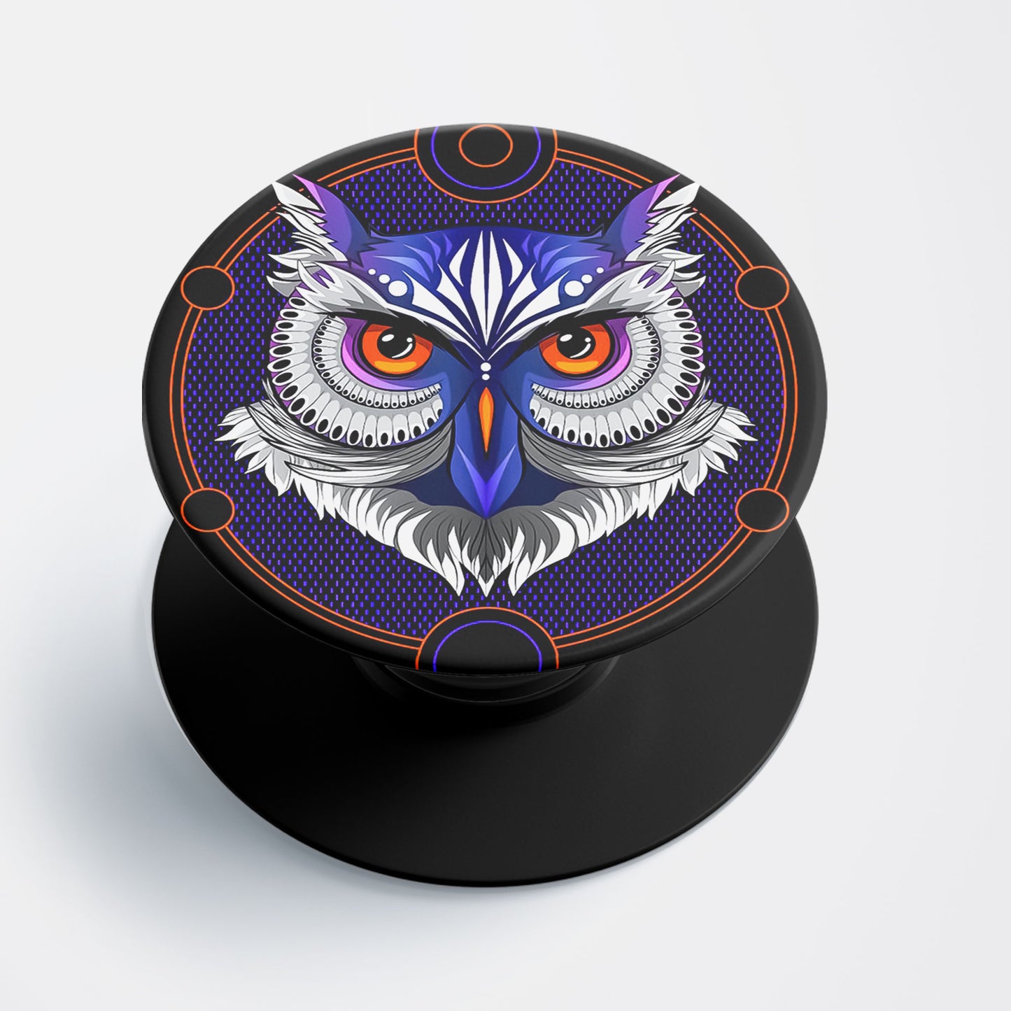 Artistic Owl Flat Pop Holder