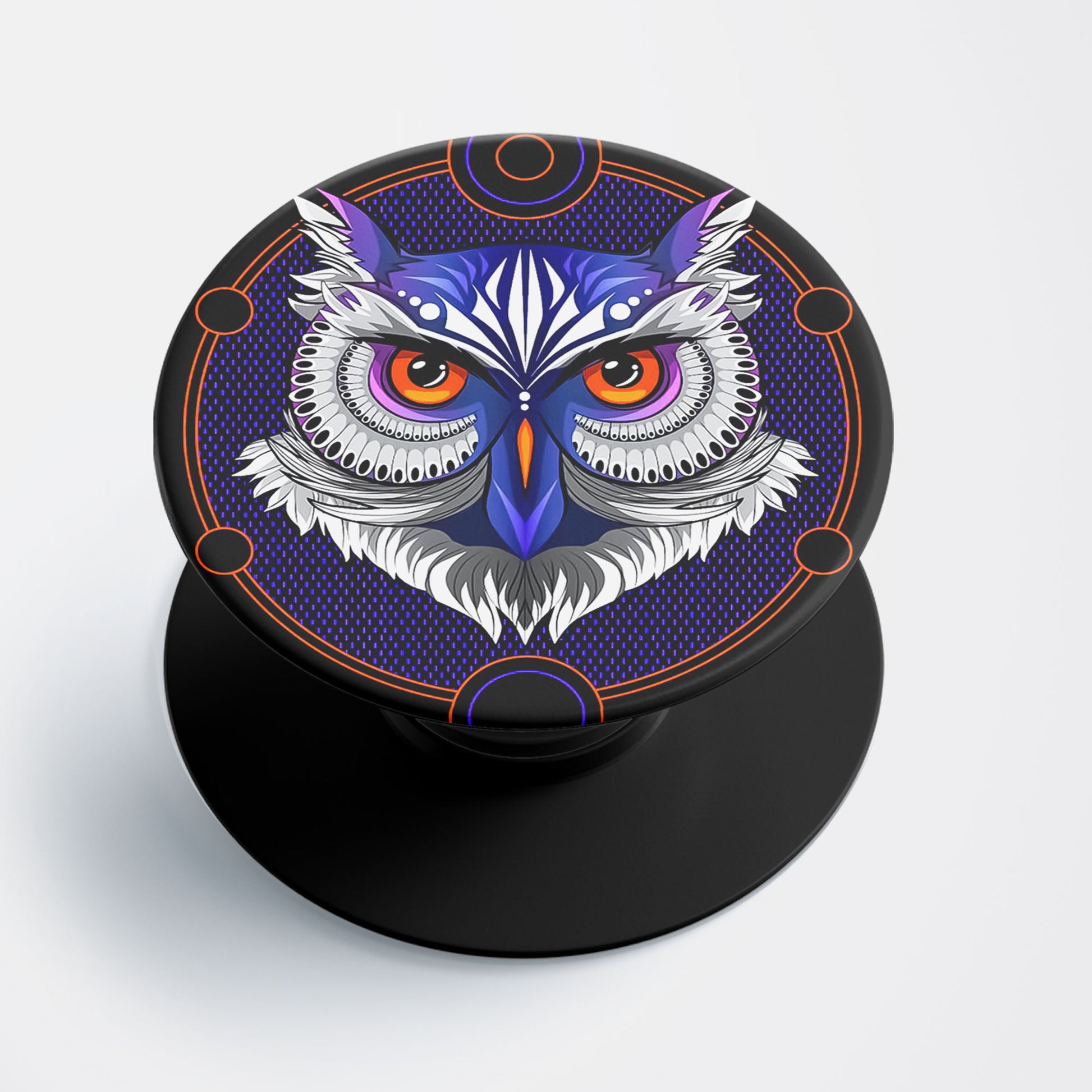 Artistic Owl Flat Pop Holder