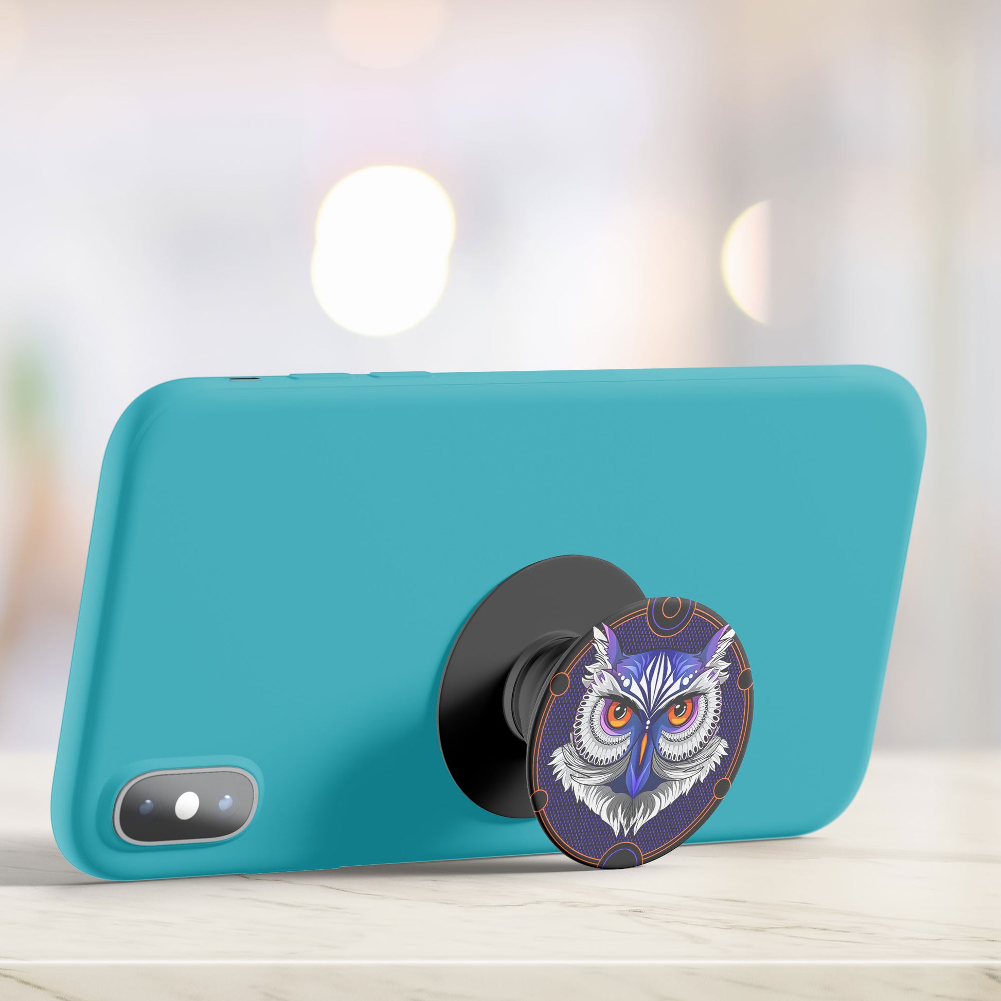 Artistic Owl Flat Pop Holder