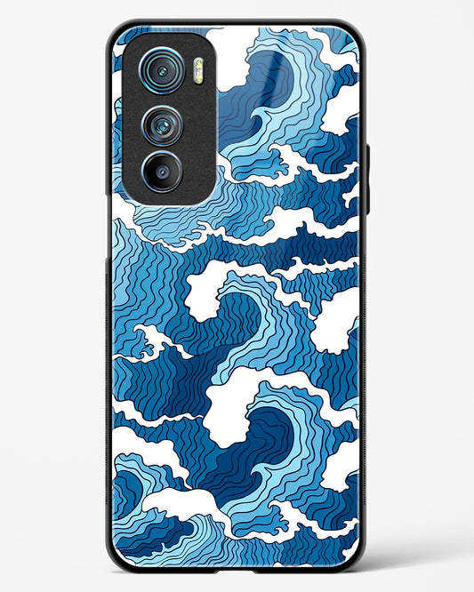 Artistic Wave Guard Glass Phone Case-Motorola Edge 30