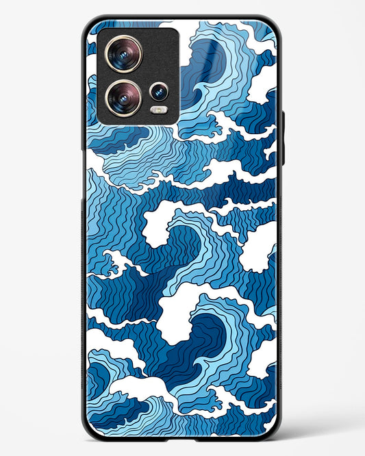 Artistic Wave Guard Glass Phone Case-Motorola Edge 30 Fusion
