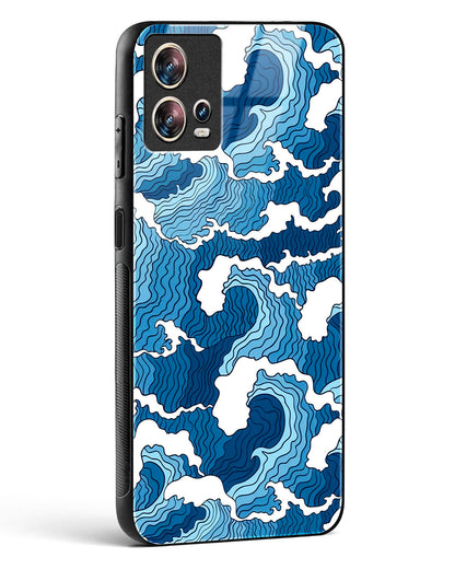 Artistic Wave Guard Glass Phone Case-Motorola Edge 30 Fusion