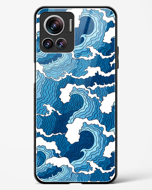 Artistic Wave Guard Glass Phone Case-Motorola Edge 30 Ultra