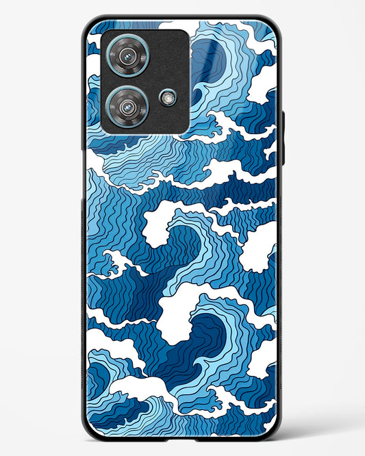 Artistic Wave Guard Glass Phone Case-Motorola Edge 40 Neo