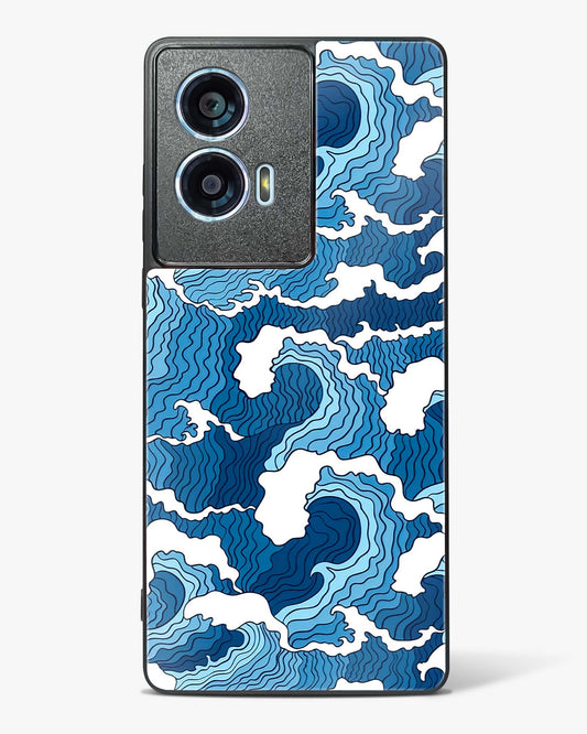 Artistic Wave Guard Glass Phone Case-Motorola Edge 50 Fusion