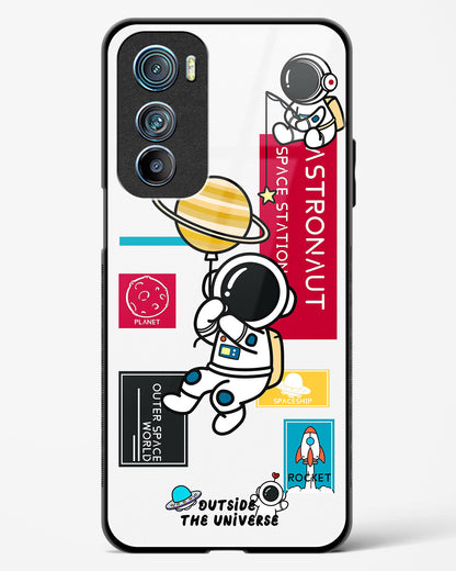 Astronaut Cartoon Glass Phone Case-Motorola Edge 30