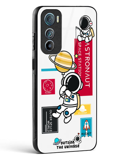 Astronaut Cartoon Glass Phone Case-Motorola Edge 30