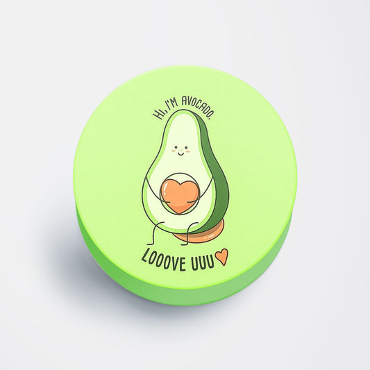 Avacado Luv Flat Pop Holder