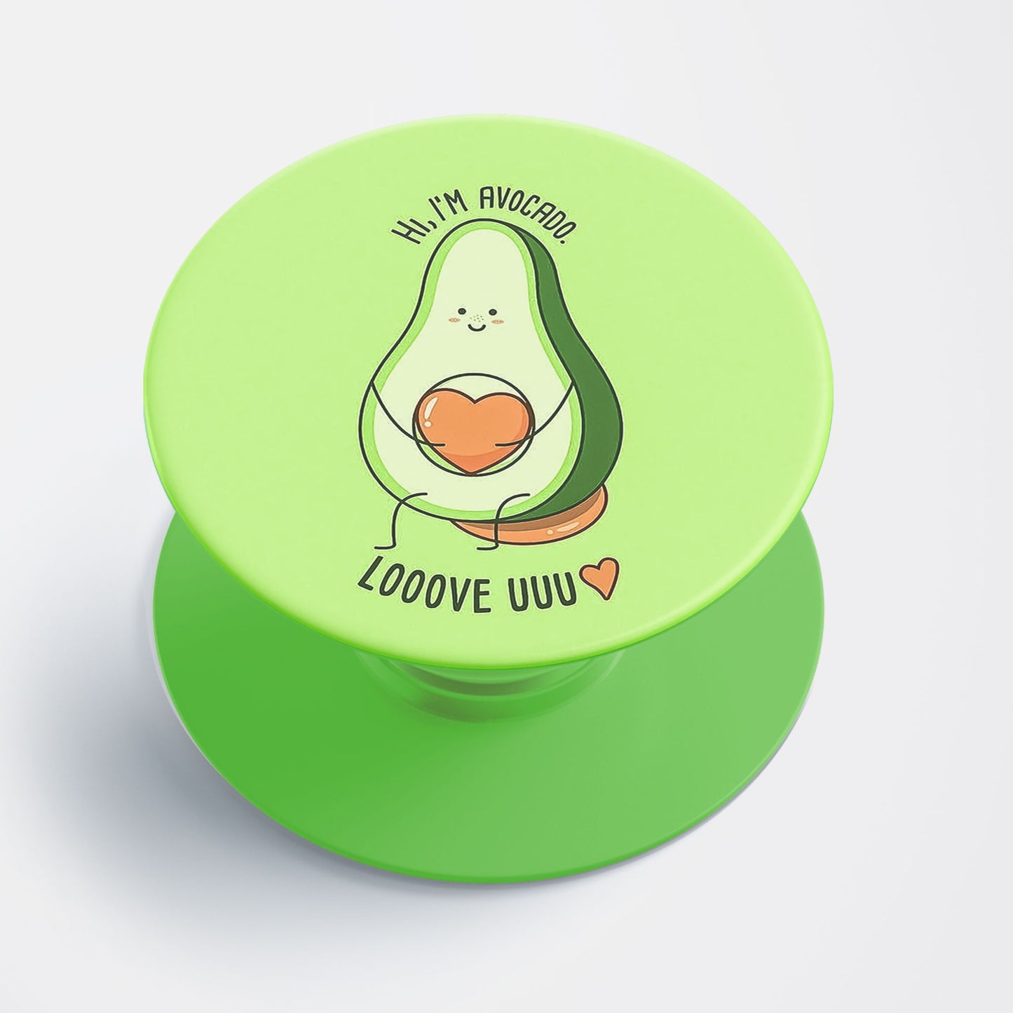 Avacado Luv Flat Pop Holder