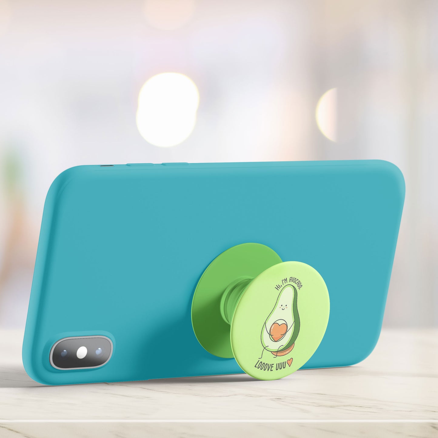 Avacado Luv Flat Pop Holder