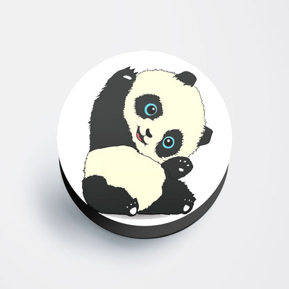 Baby Panda Flat Pop Holder