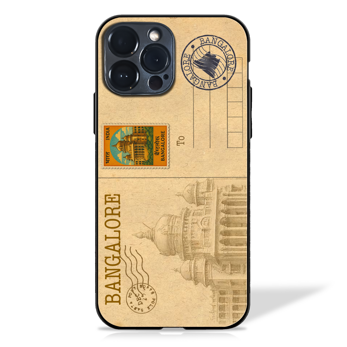 Indian Cities Postcard Glass Case (10 cities)