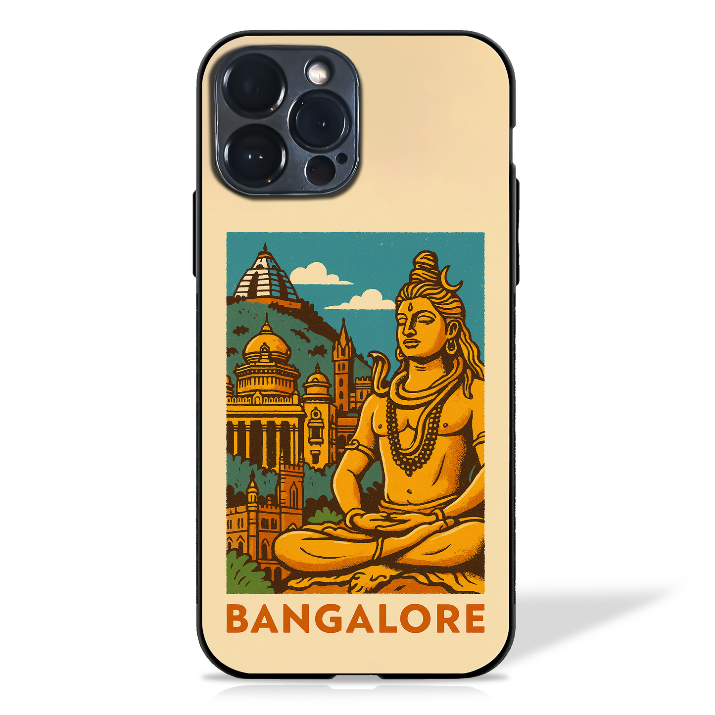 Iconic Cityscapes illustration Glass Case (18 cities)