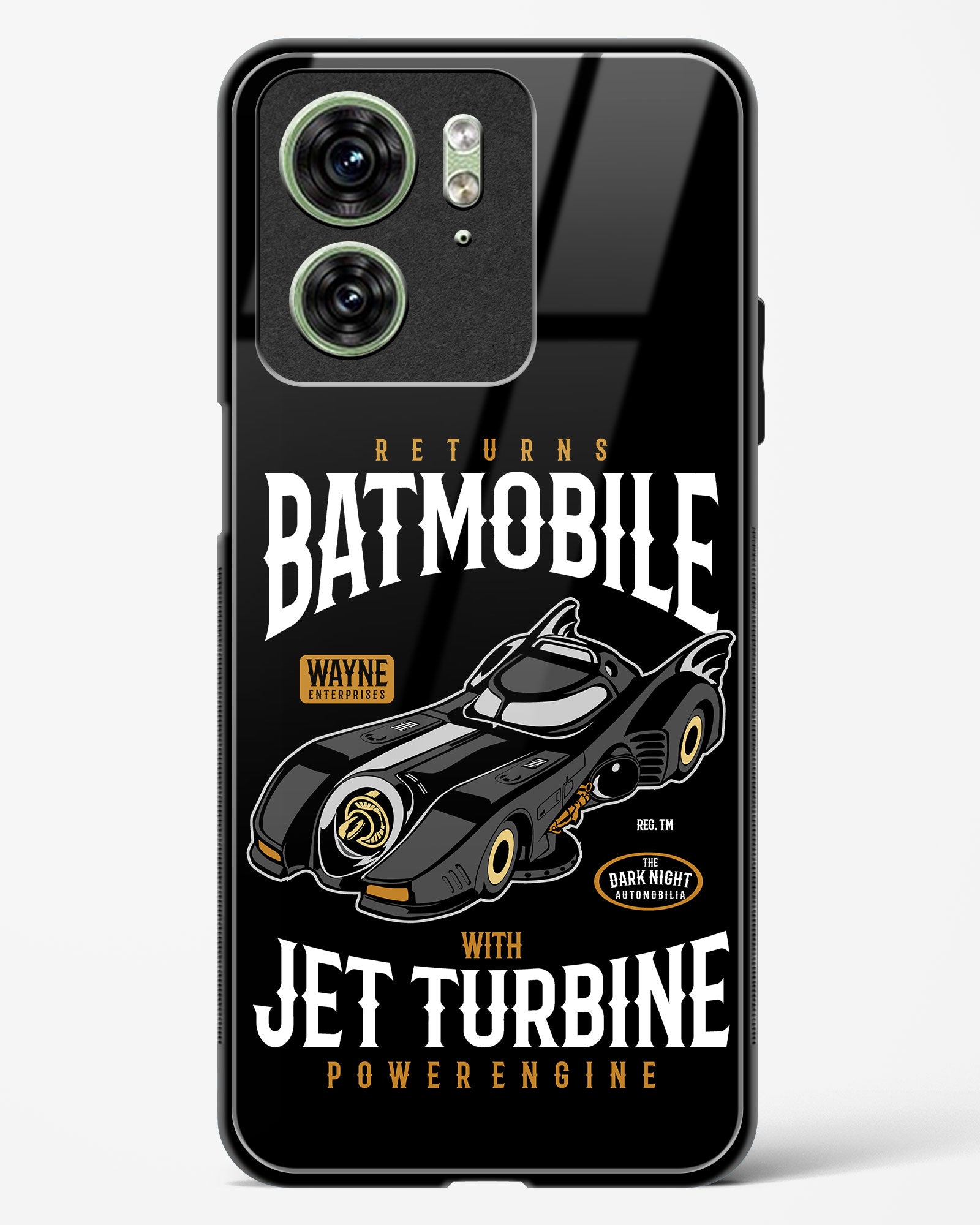 Batmobile Jet Turbine Glass Phone Case-Motorola Edge 40