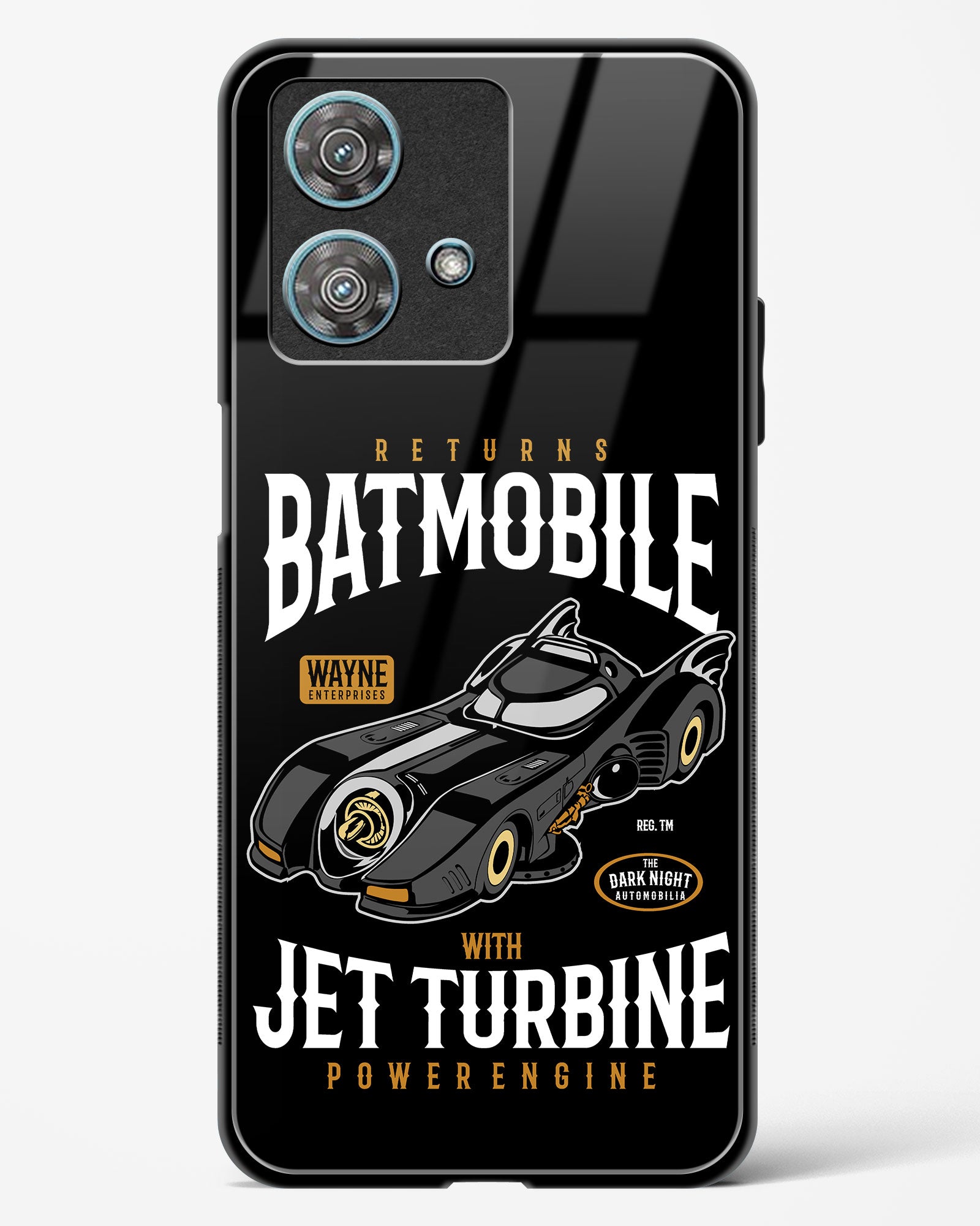 Batmobile Jet Turbine Glass Phone Case-Motorola Edge 40 Neo