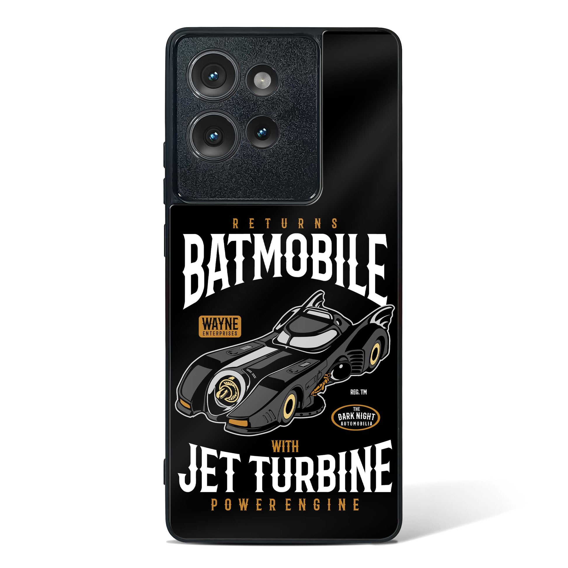 Batmobile Jet Turbine Glass Phone Case-Motorola Edge 50