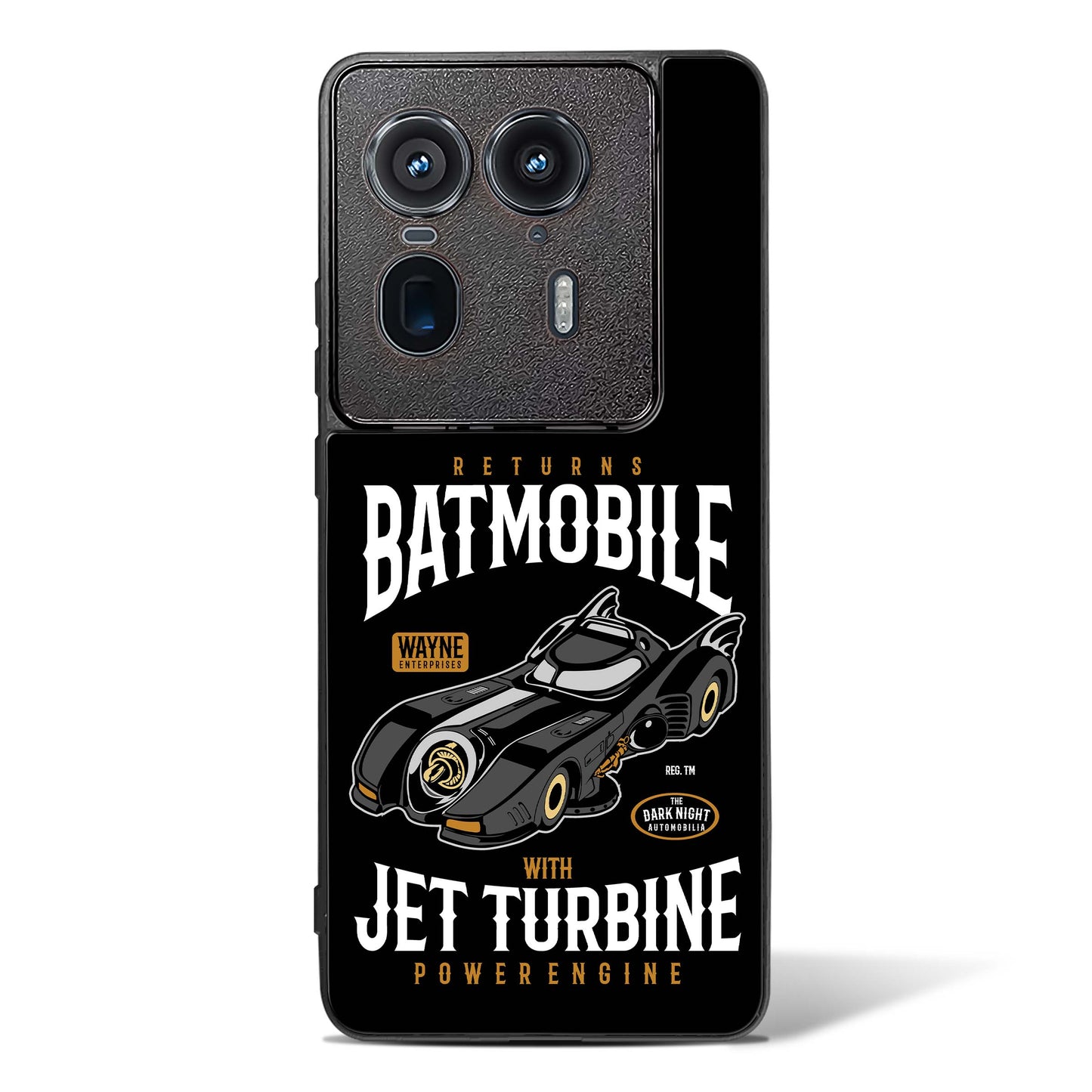 Batmobile Jet Turbine Glass Phone Case-Motorola Edge 50 Ultra