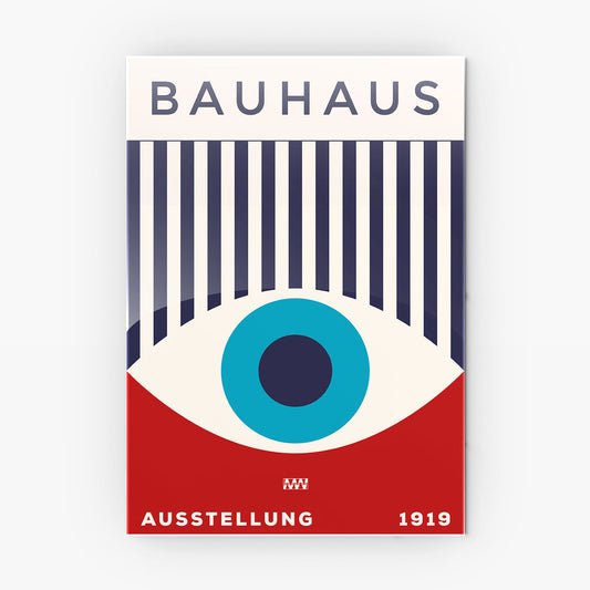 Bauhaus Eye Design Metal-Poster