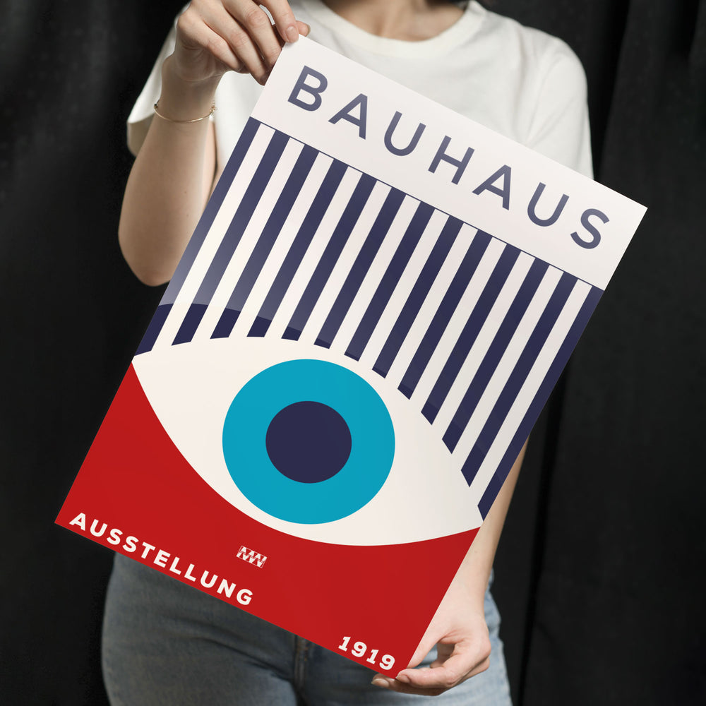 Bauhaus Eye Design Metal-Poster