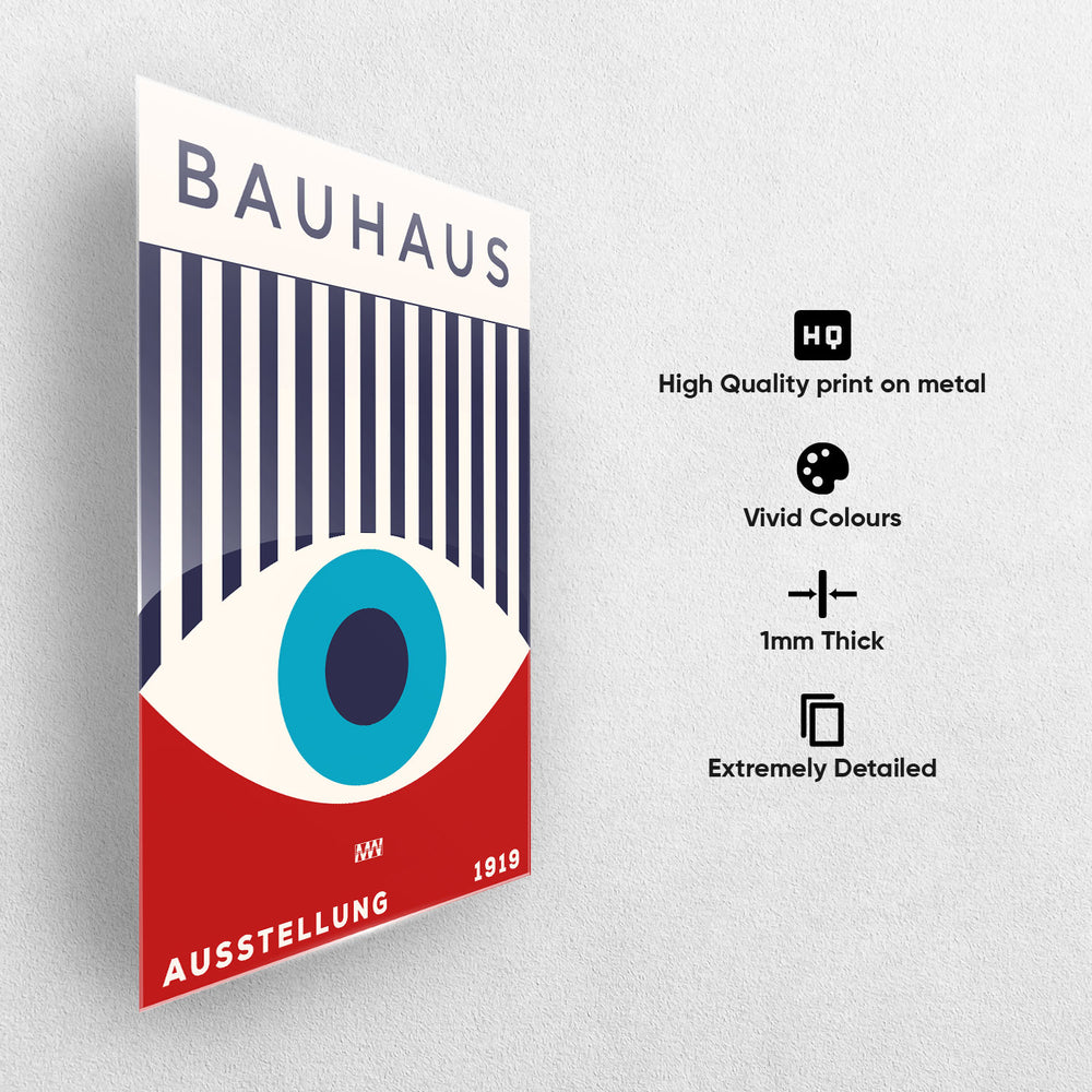 Bauhaus Eye Design Metal-Poster