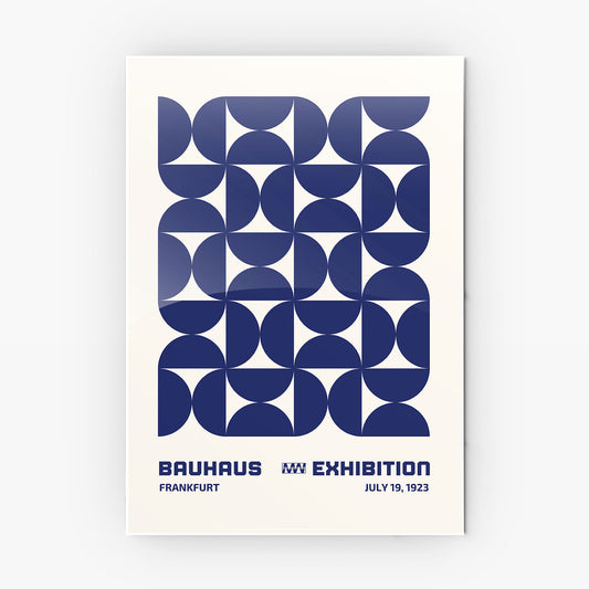 Bauhaus Grid Design Metal-Poster