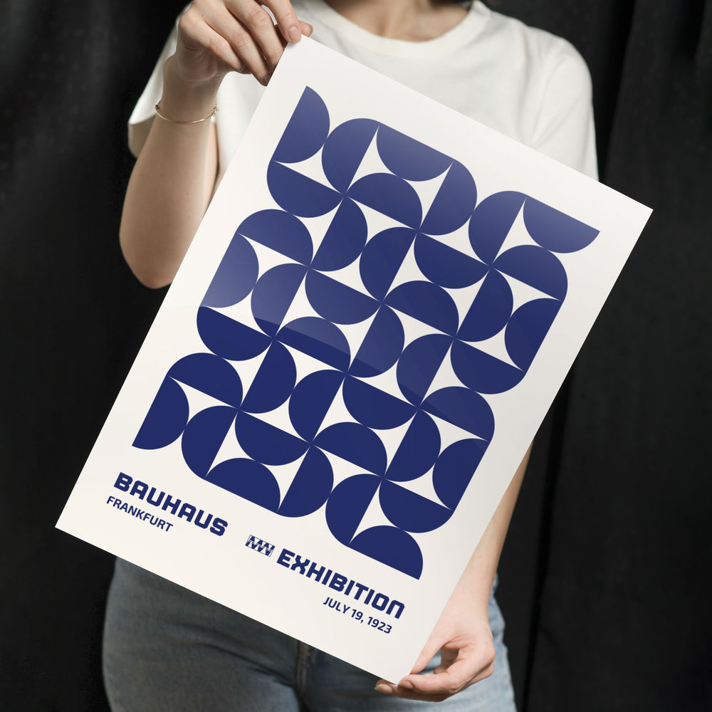 Bauhaus Grid Design Metal-Poster