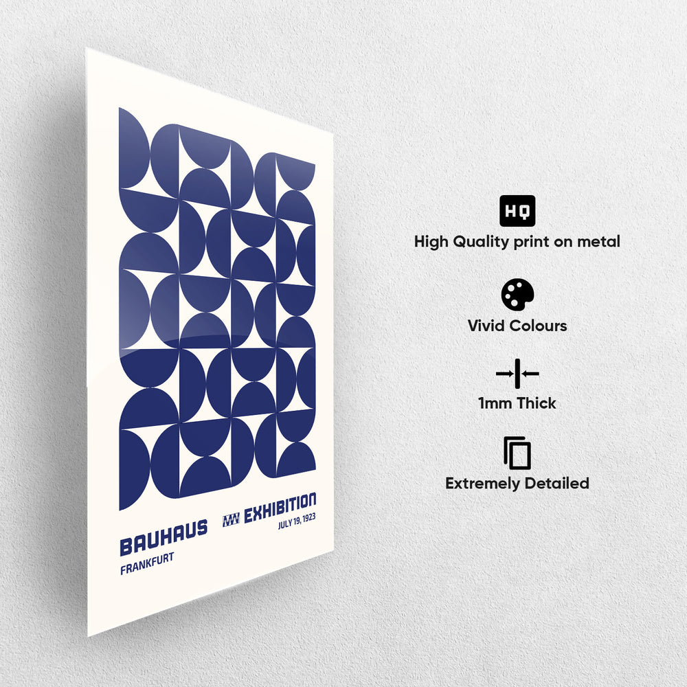 Bauhaus Grid Design Metal-Poster