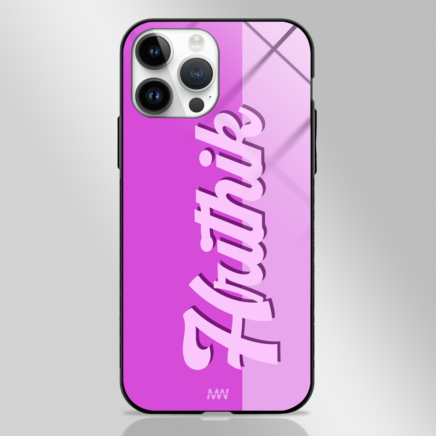 Be-Bold Custom Name Glass Case -  - MW Stuffs - 