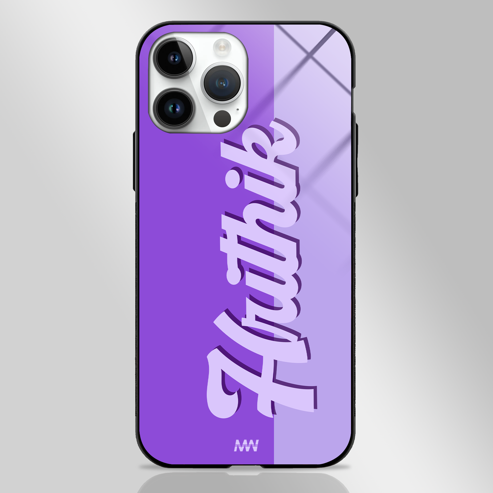 Be-Bold Custom Name Glass Case -  - MW Stuffs - 