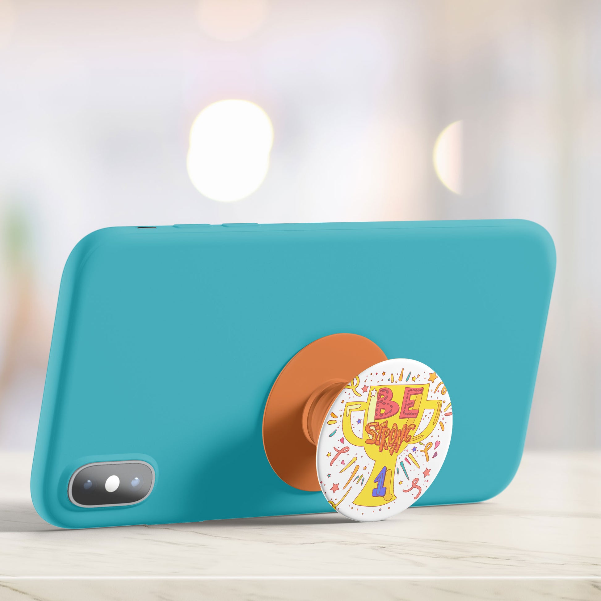 Be Strong Flat Pop Holder