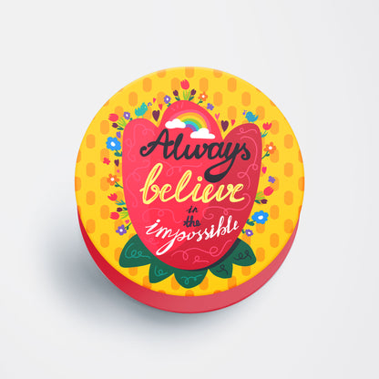 Believe in Impossible Flat Pop Holder