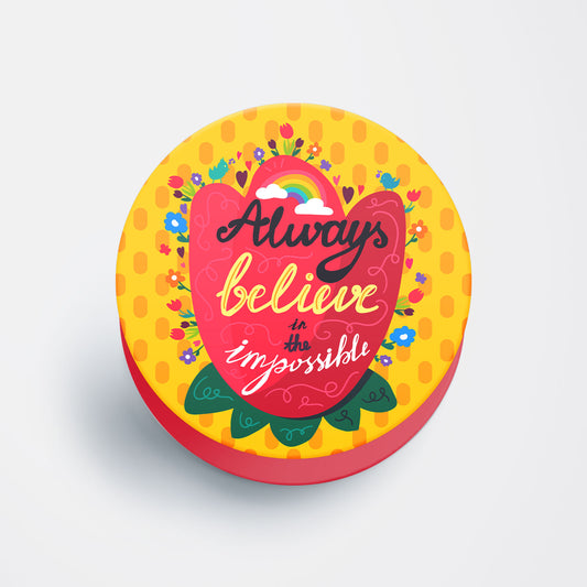 Believe in Impossible Flat Pop Holder
