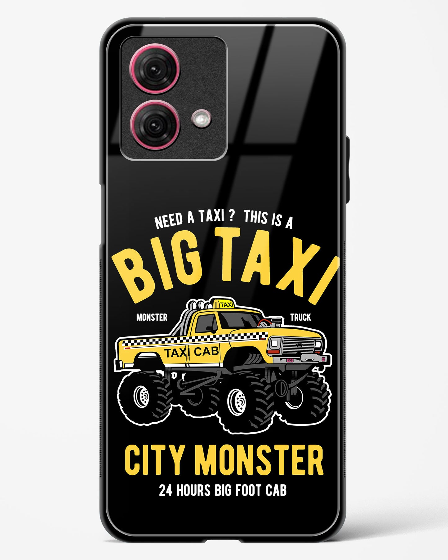 Big Taxi Glass Phone Case-Moto G84 5G