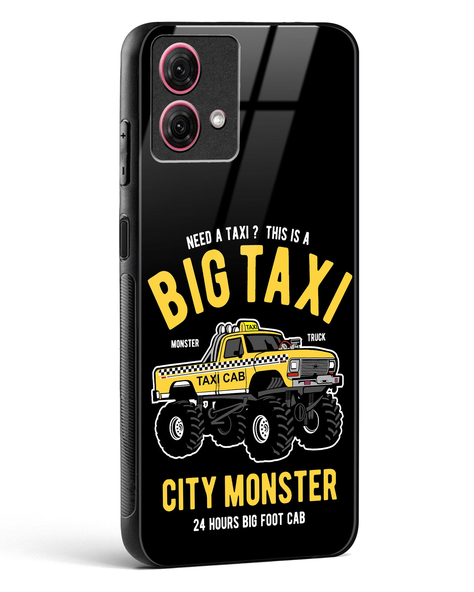 Big Taxi Glass Phone Case-Moto G84 5G