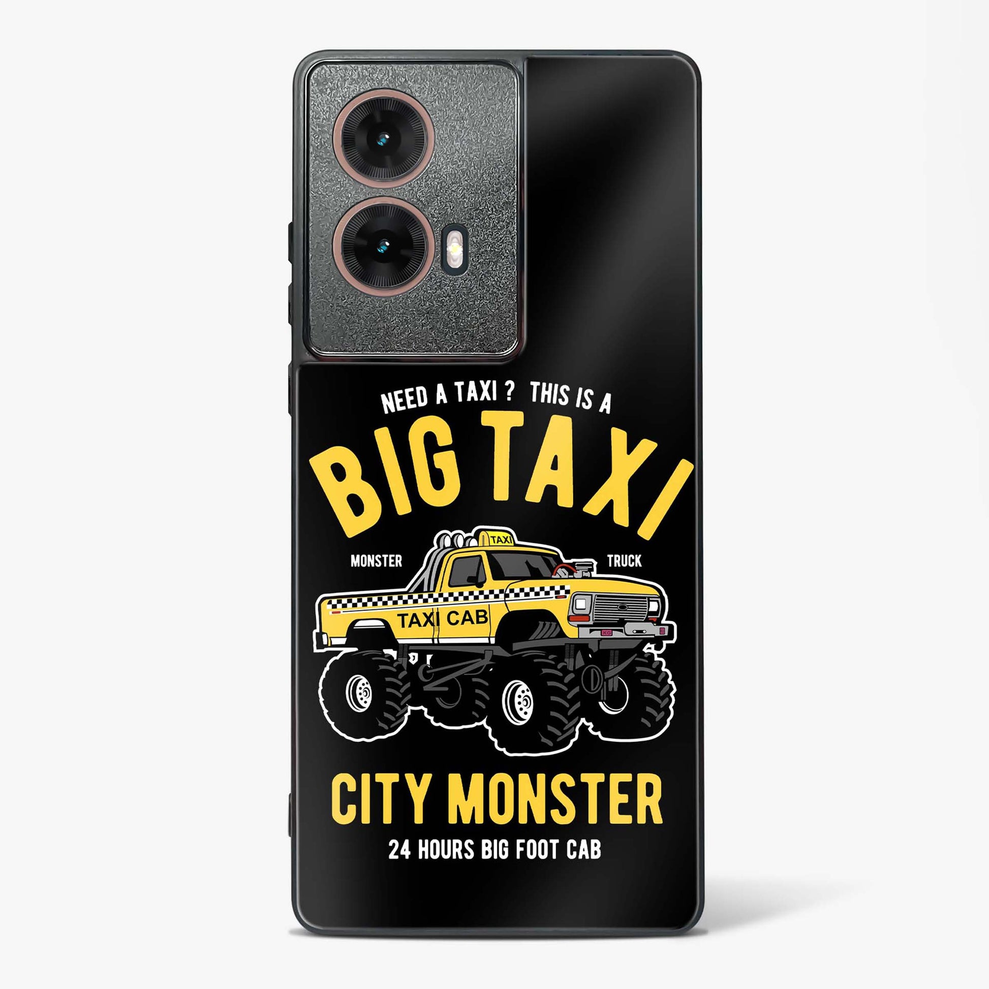 Big Taxi Glass Phone Case-Moto G85 5G