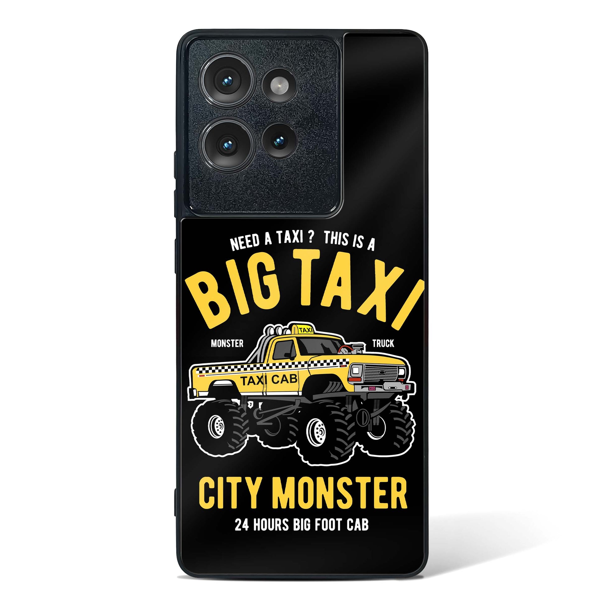 Big Taxi Glass Phone Case-Motorola Edge 50