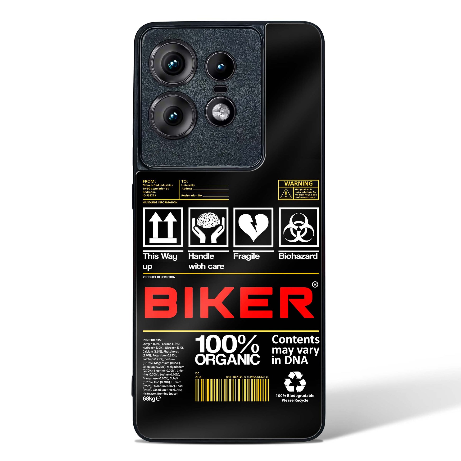 Biker Glass Phone Case-Motorola Edge 50 Pro