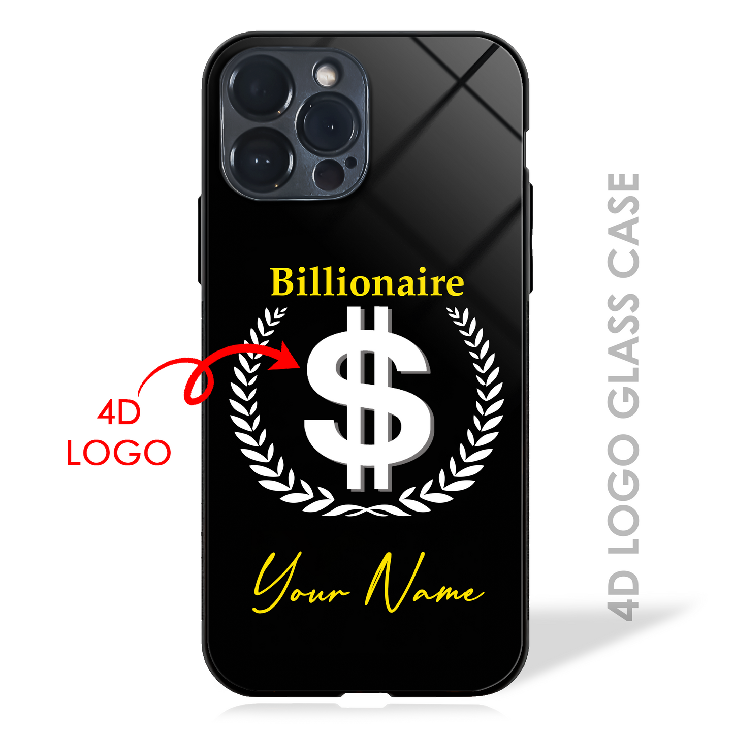 Your Name Dream Profession - 4D Logo Glass Case (20+ Professions)