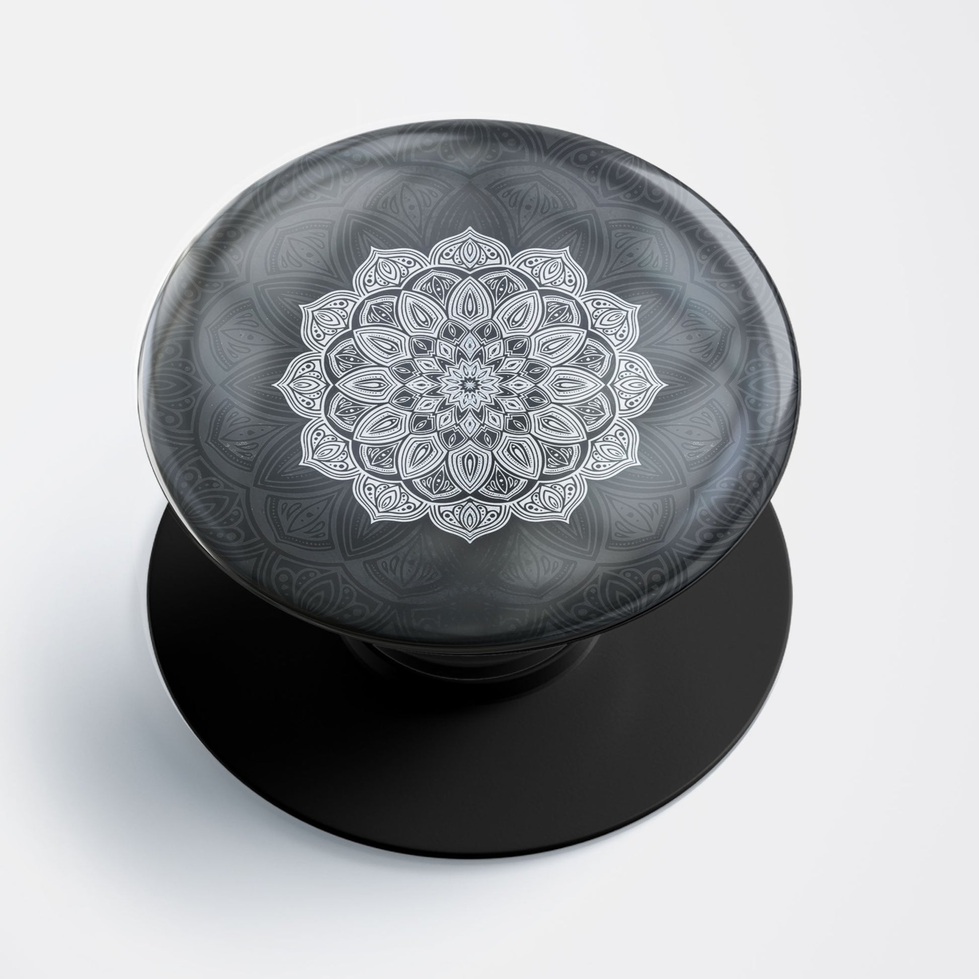 Black Mandala Gloss Pop Holder