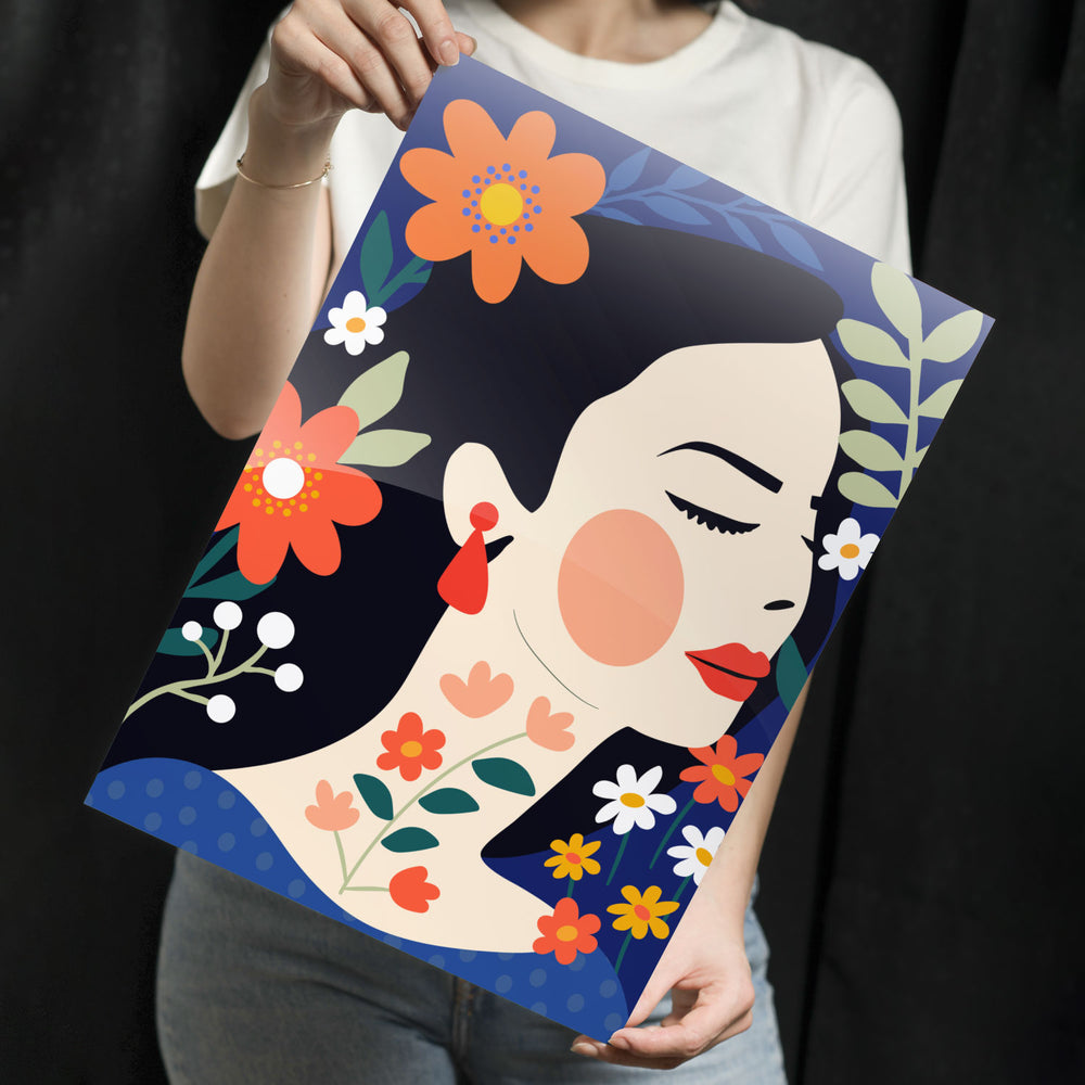 Blooming Muse Metal-Poster
