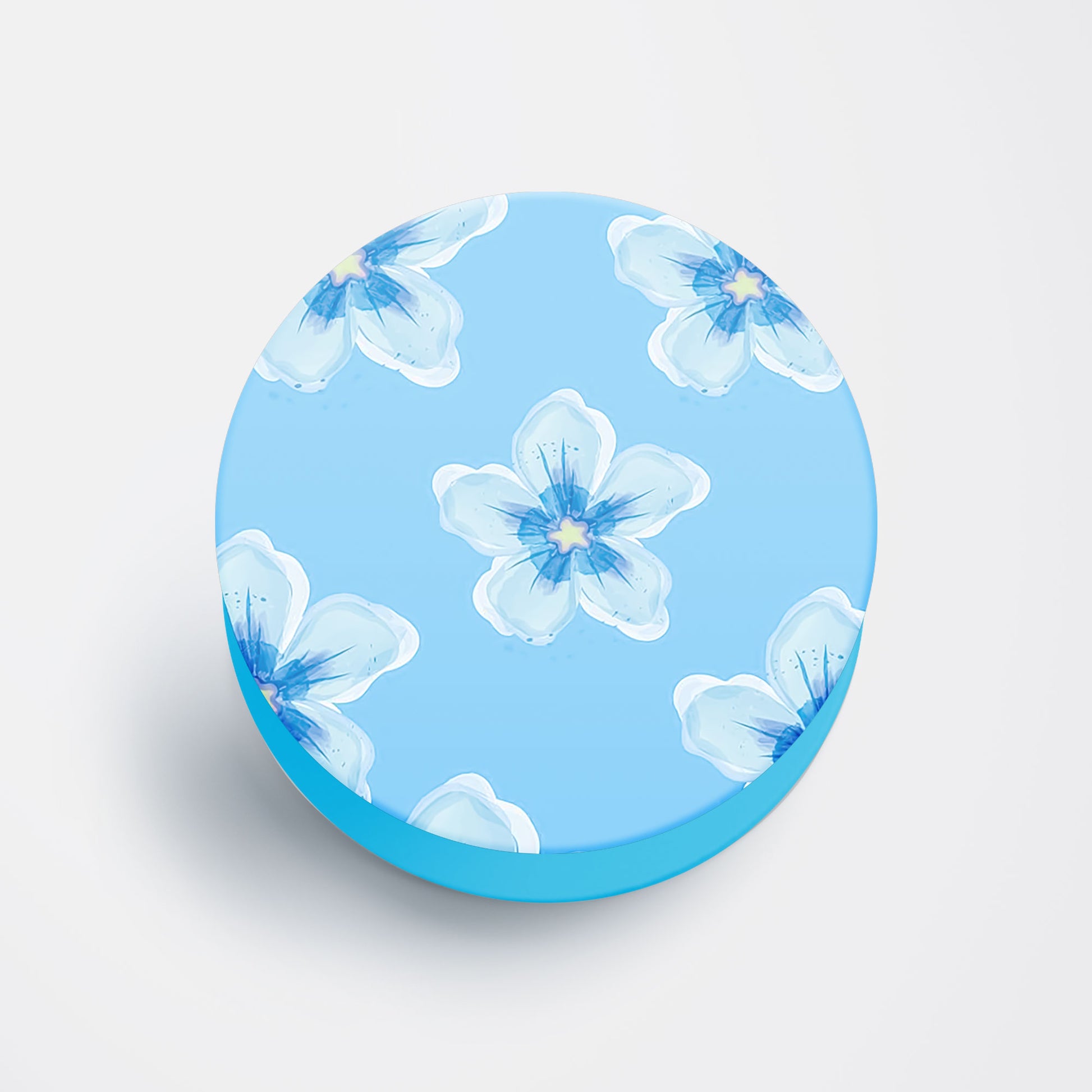 Blue Blossom Flat Pop Holder