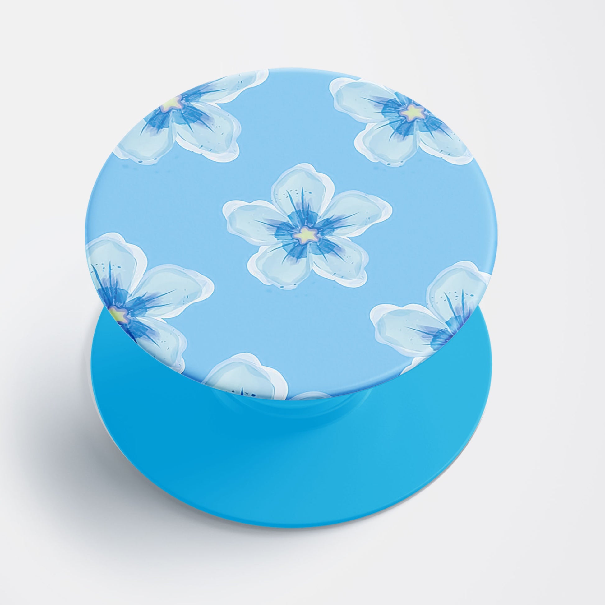 Blue Blossom Flat Pop Holder