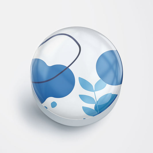 Blue Botanical Gloss Pop Holder