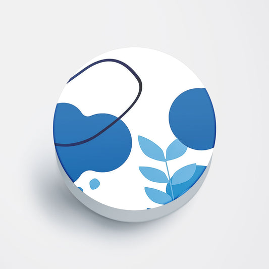 Blue Botanical  Flat Pop Holder